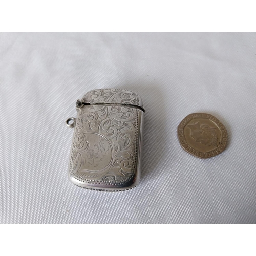 21 - HM silver vesta case c1902