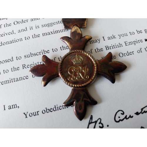 36 - genuine OBE in case with all documentation from 1977 inc' 3 Service of Dedication books