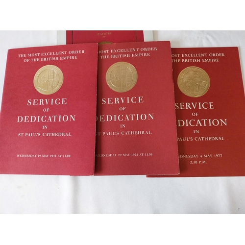 36 - genuine OBE in case with all documentation from 1977 inc' 3 Service of Dedication books