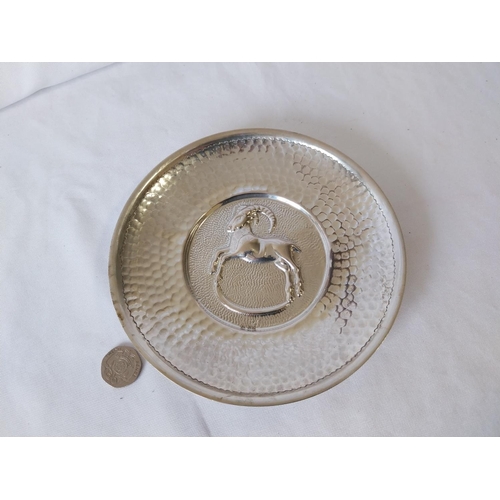 400 - HM Cyprus silver zodiac dish