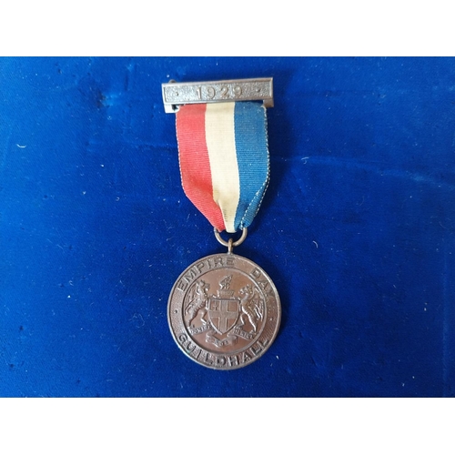 212 - 1929 Empire Day medal City of London Guildhall