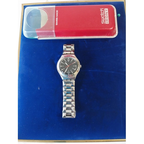 215 - boxed Swatch Irony watch