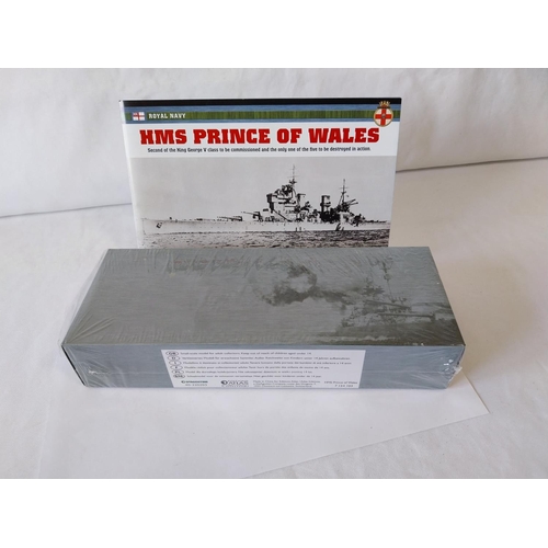 216 - Atlas Collections 1:1250 scale WW2 ships mint & sealed HMS Prince of Wales