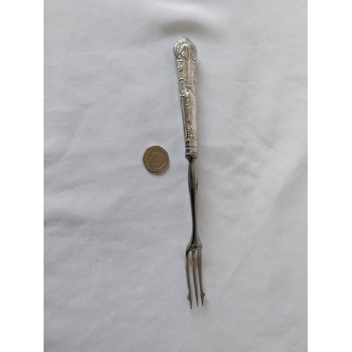 223 - HM silver handled pickle fork c1971