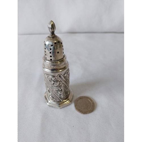 232 - HM silver pepper by Robert Stebbings c1906