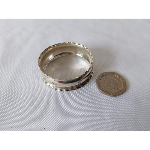 234 - HM silver napkin ring c1903