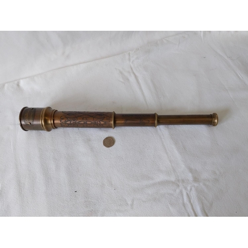 315 - Reproduction 3 draw navy telescope