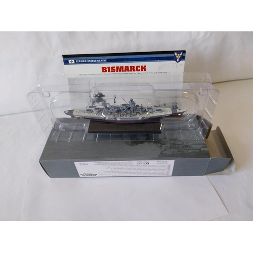 316 - Atlas Collections 1:1250 scale WW2 ships mint Bismarck