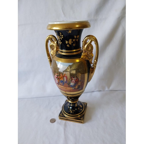 339 - 19th century porcelain vase repaired