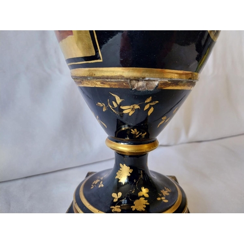 339 - 19th century porcelain vase repaired