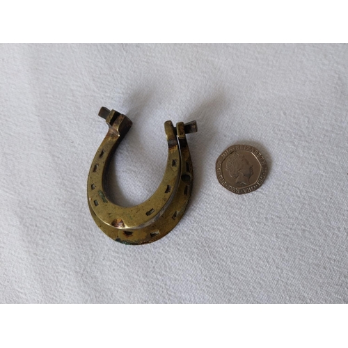 369 - antique small brass door knocker