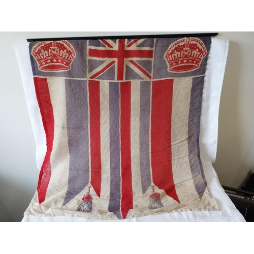 371 - vintage George VI coronation flag