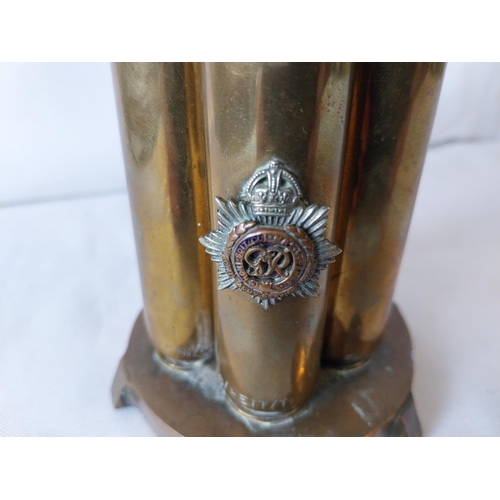 54 - vintage Trench Art vase