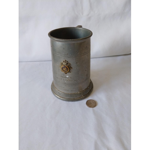 55 - vintage tankard with military inscription