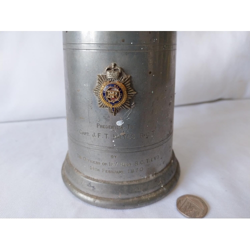 55 - vintage tankard with military inscription