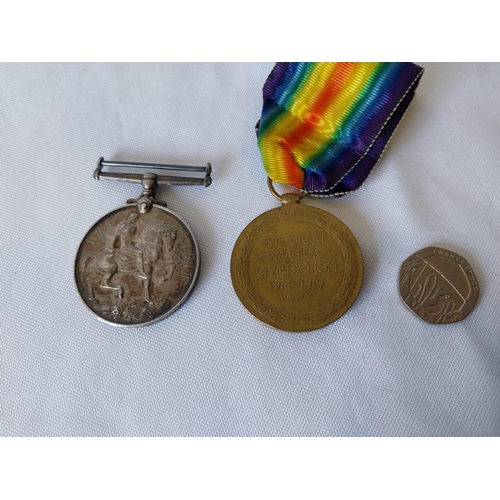 89 - WW1 Royal Army Medical Corps medal pair 82243. A.CPL. H.F.CHISMAN. R.A.M.C.