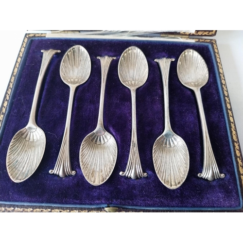 91 - HM silver set of 6 spoons by Goldsmiths & Silversmiths Co c1916