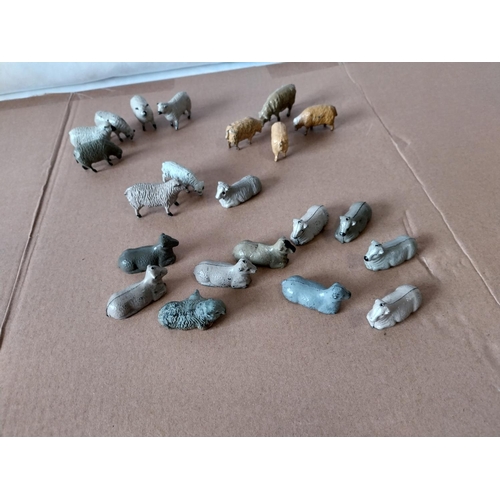 111 - vintage Britains, JoHill etc lead sheep