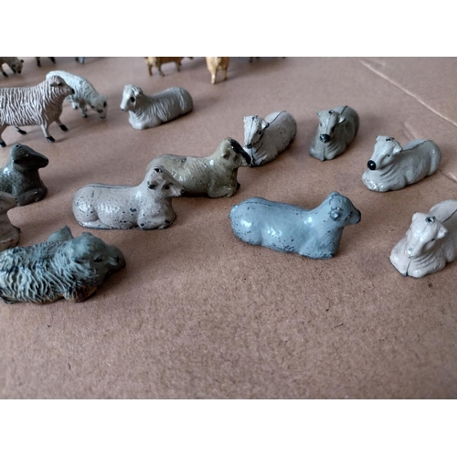 111 - vintage Britains, JoHill etc lead sheep