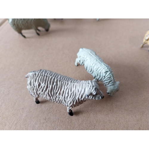 111 - vintage Britains, JoHill etc lead sheep