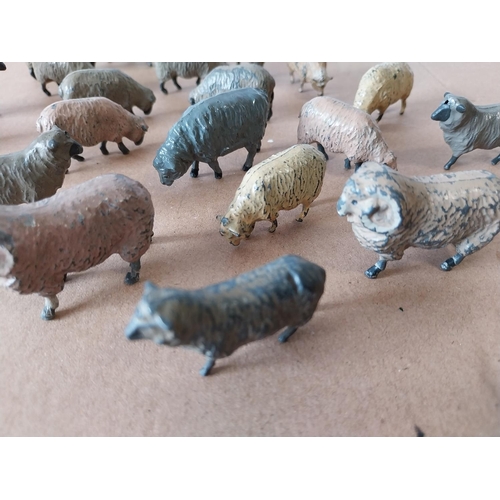 115 - vintage Britains, JoHill etc lead sheep