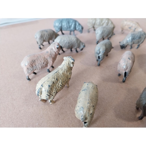 115 - vintage Britains, JoHill etc lead sheep