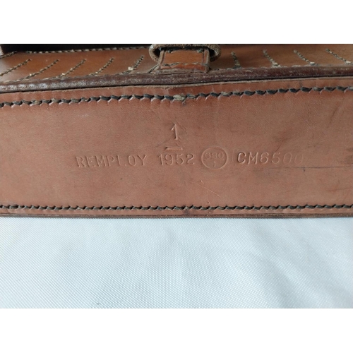 165 - vintage military leather pouch c1952