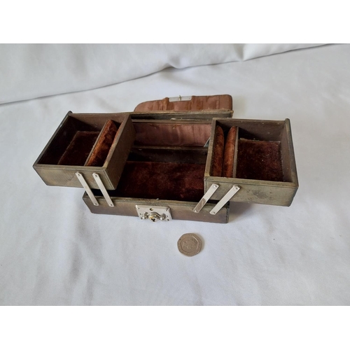 181 - vintage travel jewellery box