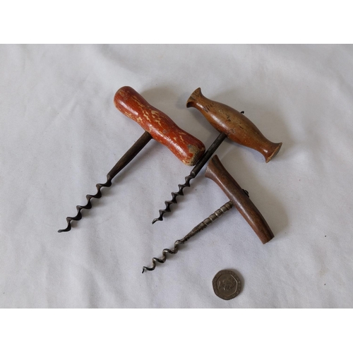 182 - 3 vintage corkscrews