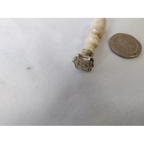 194 - vintage bone handled letter seal