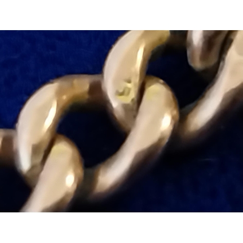 256 - Hallmarked 9ct gold double albert chain links stamped c1930s weight 29.6grams length 40cm