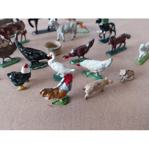 306 - vintage Britains, JoHill etc lead mixed farmyard