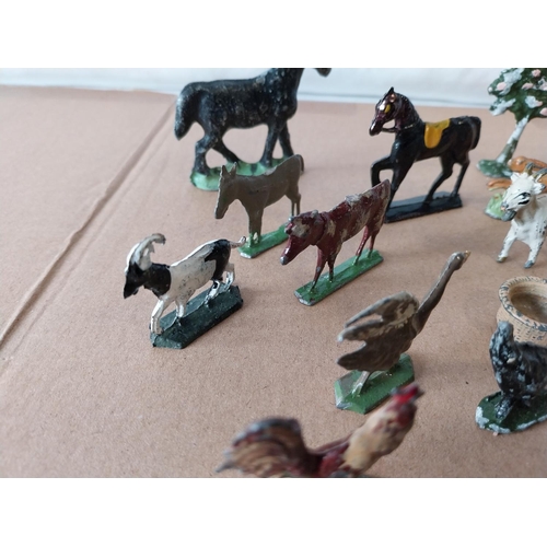 306 - vintage Britains, JoHill etc lead mixed farmyard