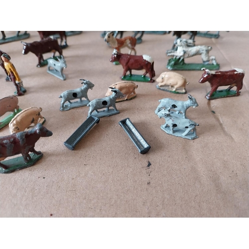 308 - vintage Britains, JoHill etc lead mixed farmyard