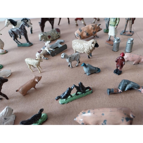 310 - vintage Britains, JoHill etc lead mixed farmyard