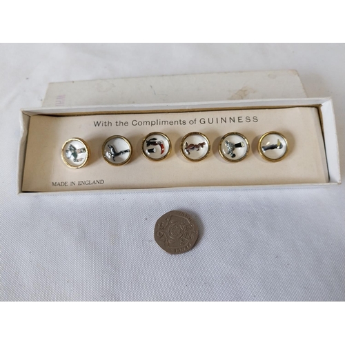 62 - vintage original Guinness waistcoat buttons