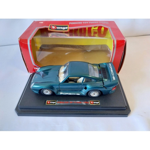 ポルシェ 959レーシングカー Burago 1/24 イタリア製 Burago 1:24