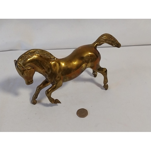 388 - brass horse