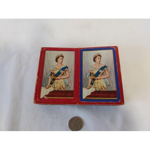 54 - 1953 Queen Elizabeth double pack of cards