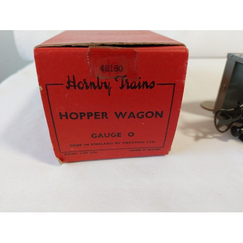 7 - Vintage boxed Hornby O gauge rolling stock Hopper Wagon