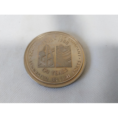 72 - 1988 commemorative coin for Southampton Docks foundation stone