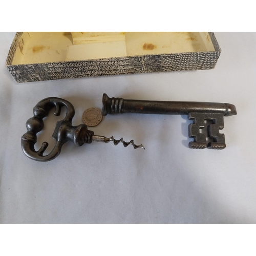 75 - vintage The Key To Happiness key bottle opener