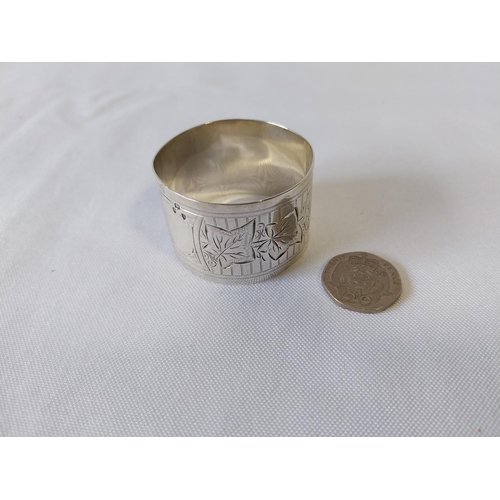 118 - HM Silver napkin ring c1893