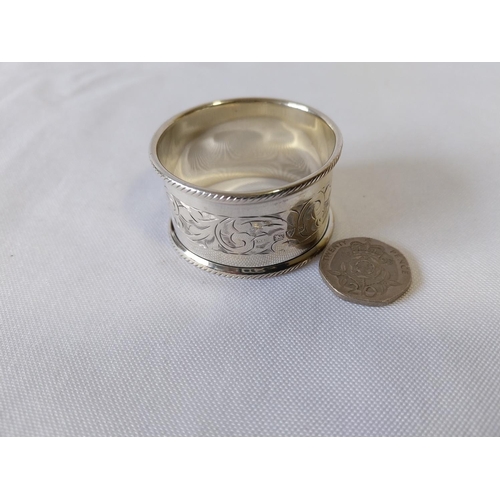 119 - HM Silver napkin ring Chester c1919