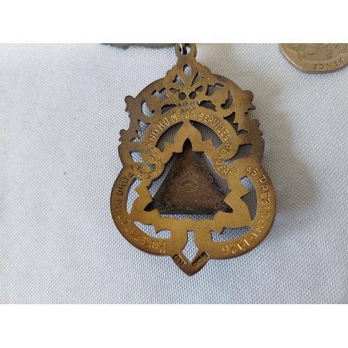 4 - Rare HM Silver Masonic jewel/medal President of Certifying Council c1926