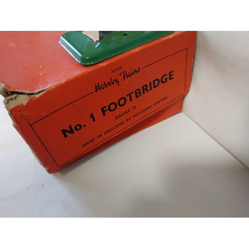 76 - Vintage Hornby O gauge Foot Bridge