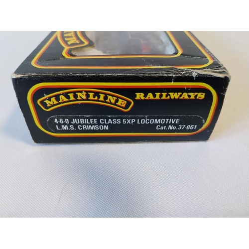 87 - Mainline oo gauge locomotive 4-6-0 Jubilee class 5XP LMS crimson