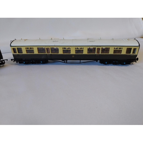 90 - Hornby R448 coach & a Bachmann coach