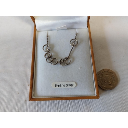 98 - Sterling silver pendent & chain