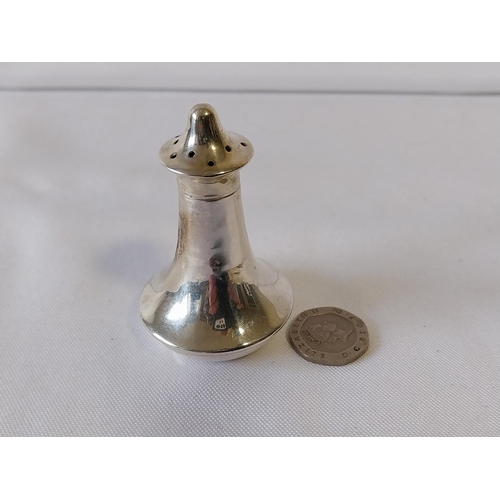 185 - HM Silver pepper pot c1938